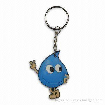 3D or 2D Soft PVC Keychain with Customized Logos